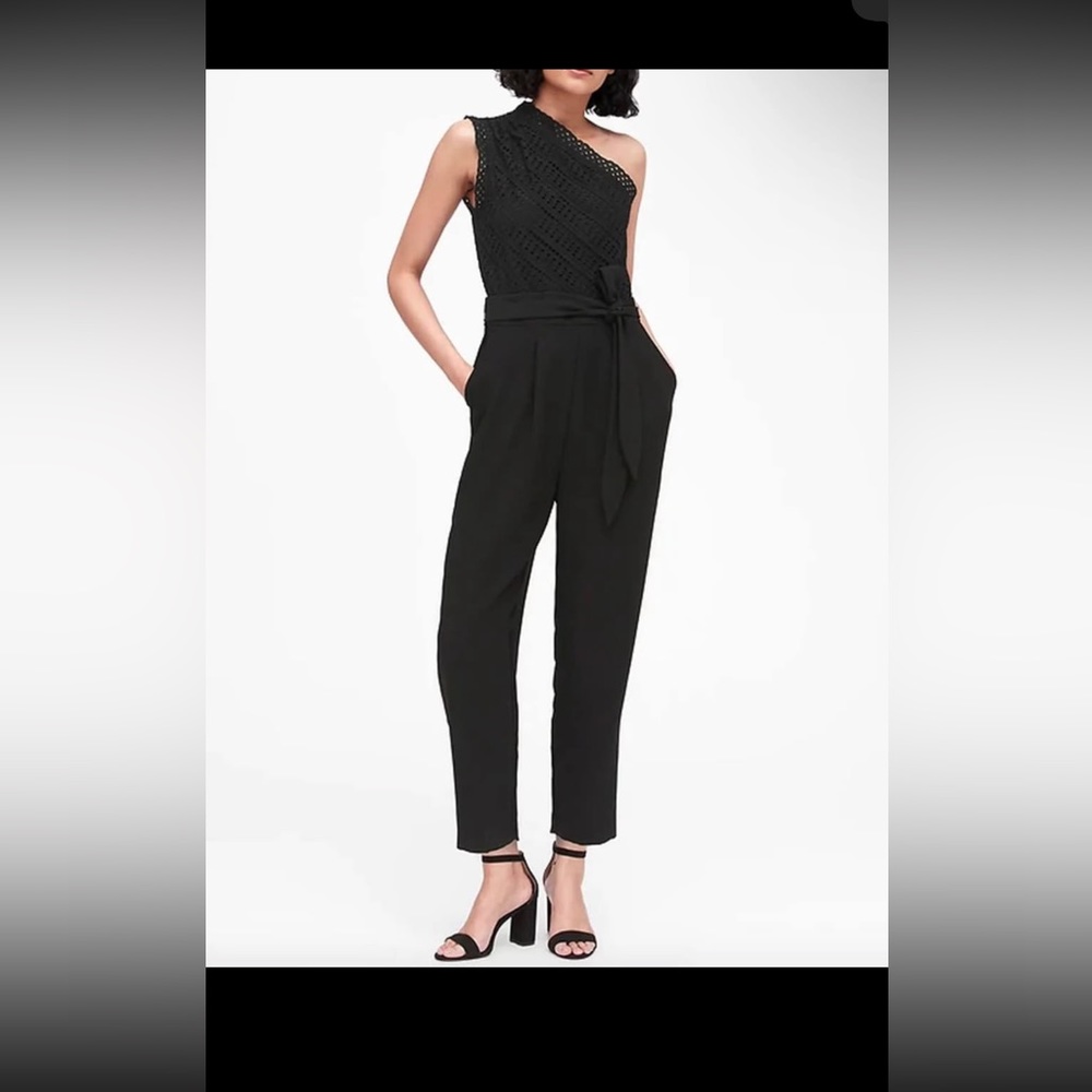 Black One-Shoulder Jumpsuit